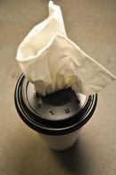 coffee cup tissue holder