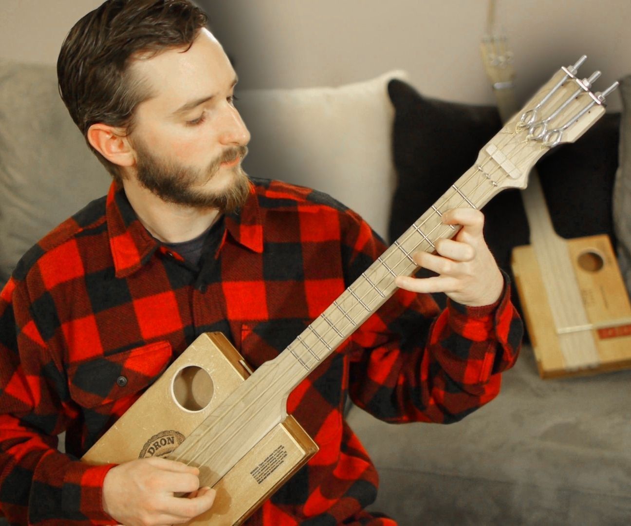 Hardware Store Fretted Cigar Box Guitar