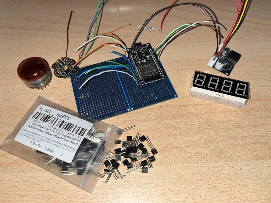 Nixie Tube Component Layout