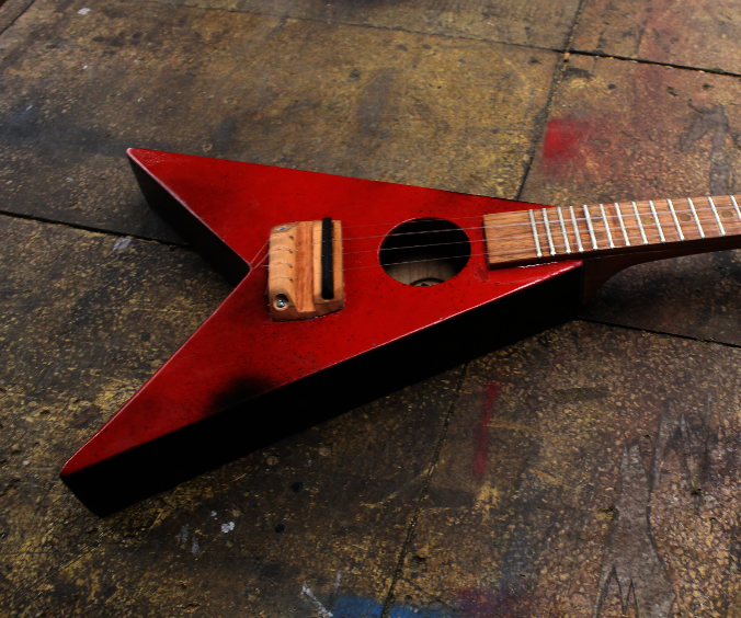 Flying V Ukelele From Scrap Wood