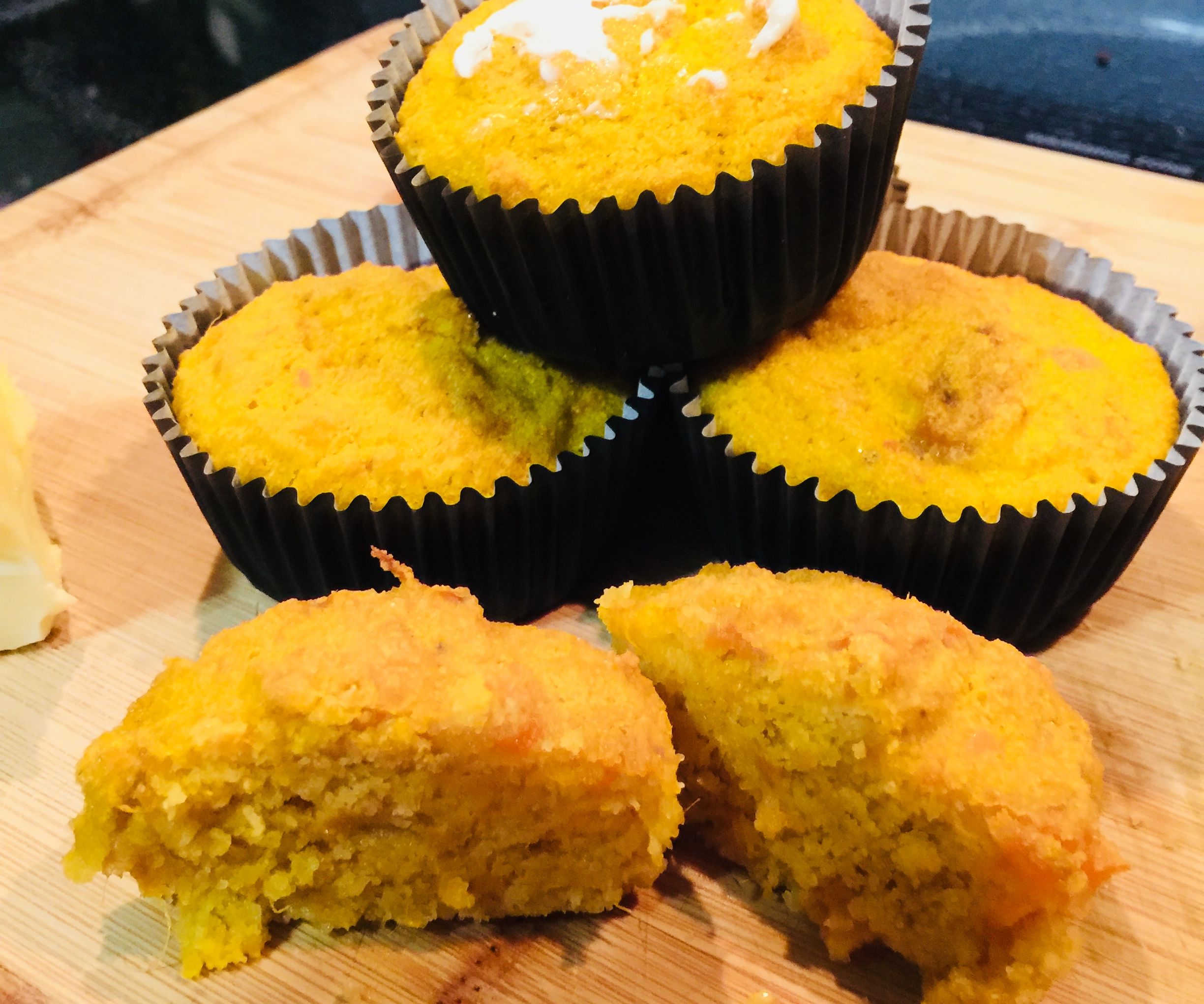 *Gluten Free* Sweet Potato Corn Muffins! 