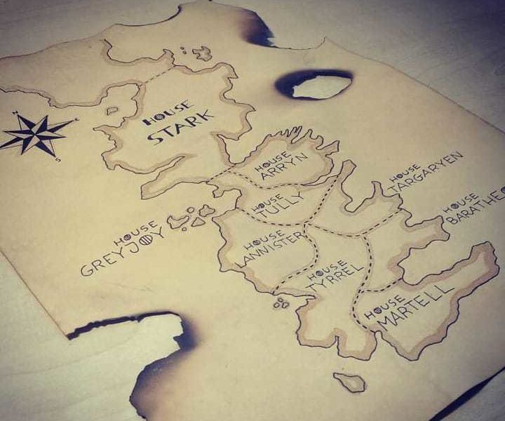 Realistic Ancient Map (Game of Thrones)