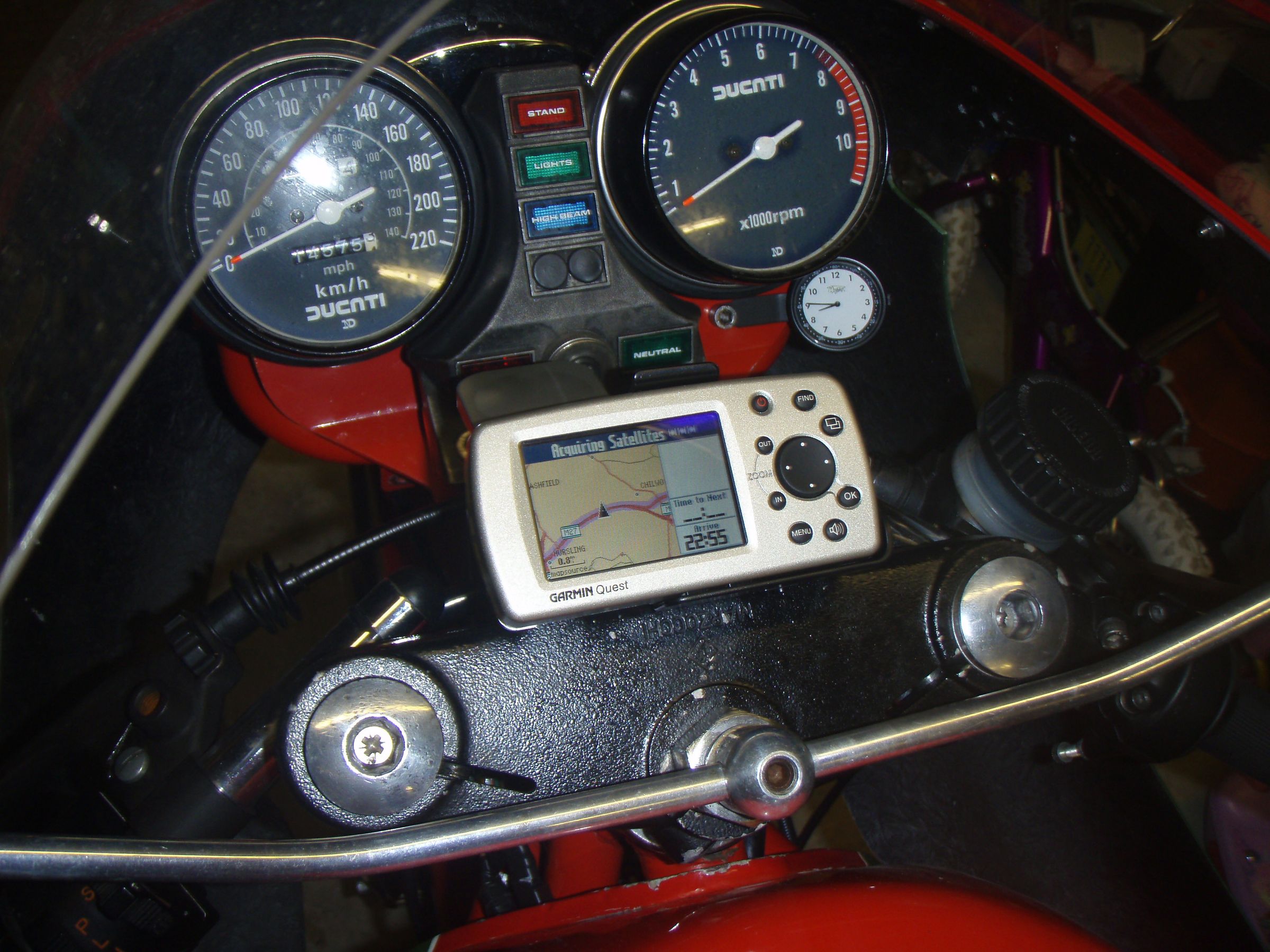 Customised Motorcycle Satnav Mount