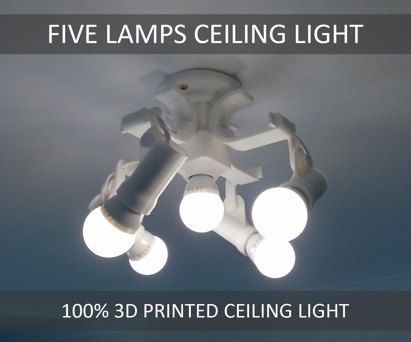 5 Lamp Ceiling Light