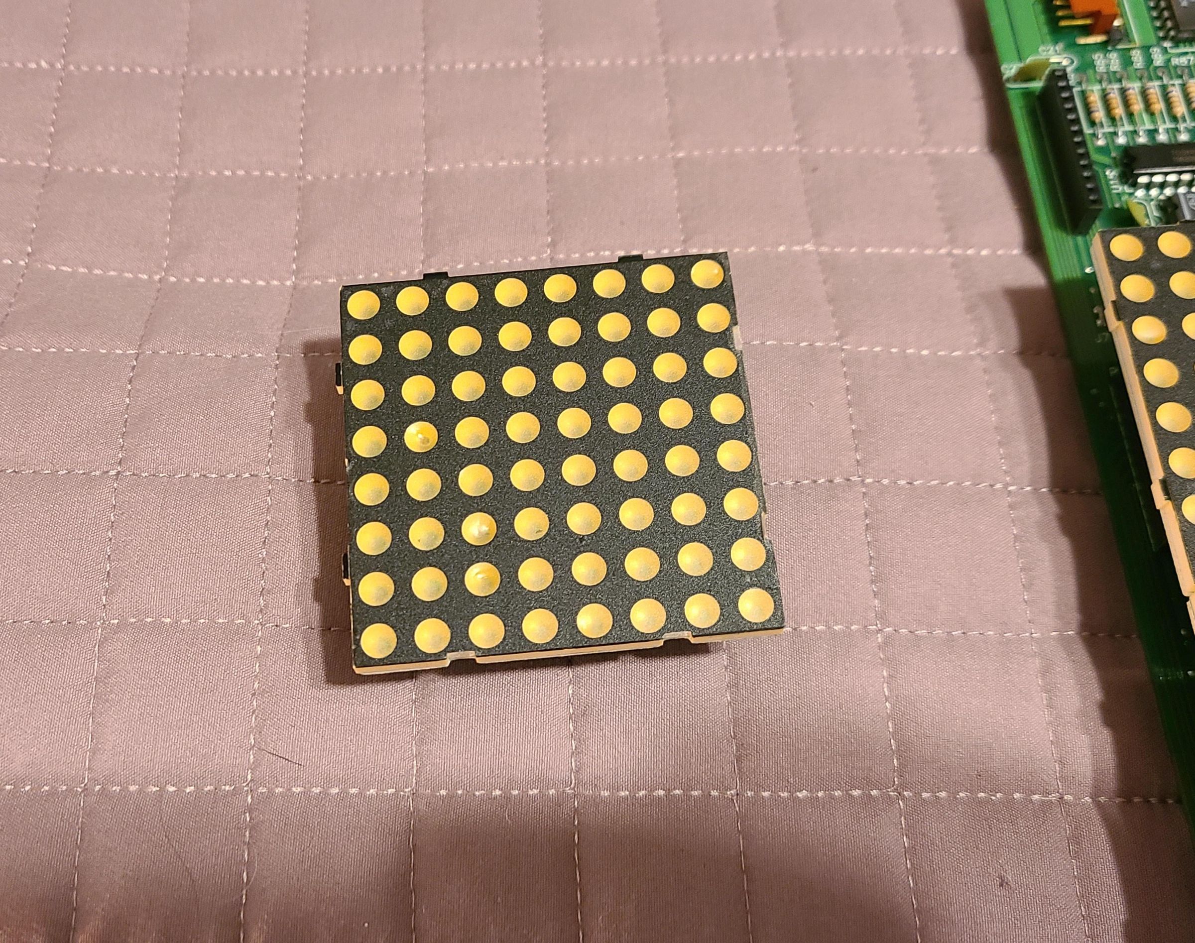 5016-8101 8x8 Red/Green LED Display Module Pinout