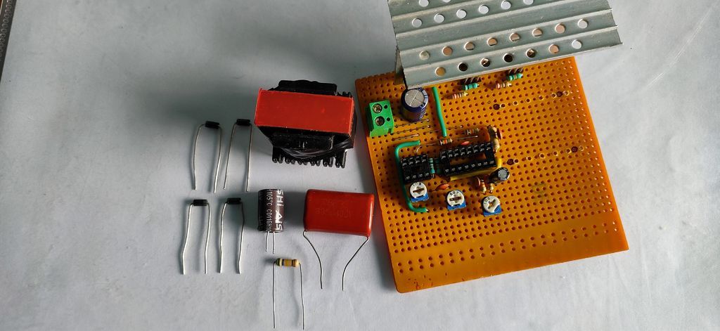 Soldering the Transformer and Feedback System