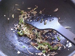 Preparing the Manchurian Sauce