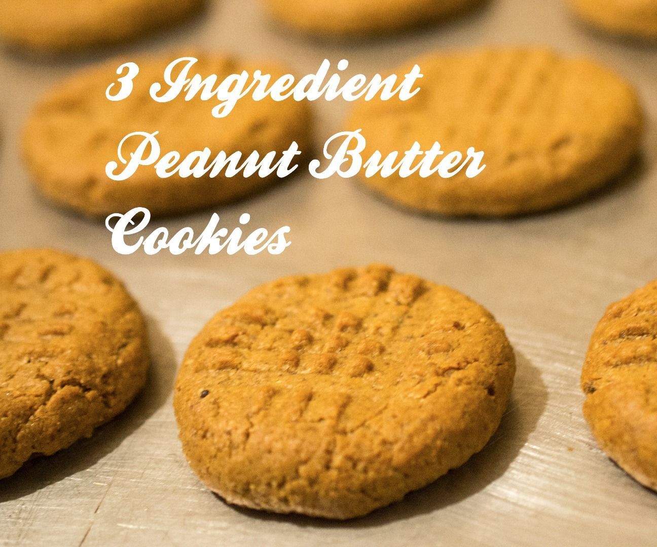 Easy, Flawless, 3 Ingredient Peanut Butter Cookies