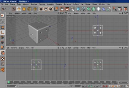 Cinema 4D for Beginners:  Modeling a Die