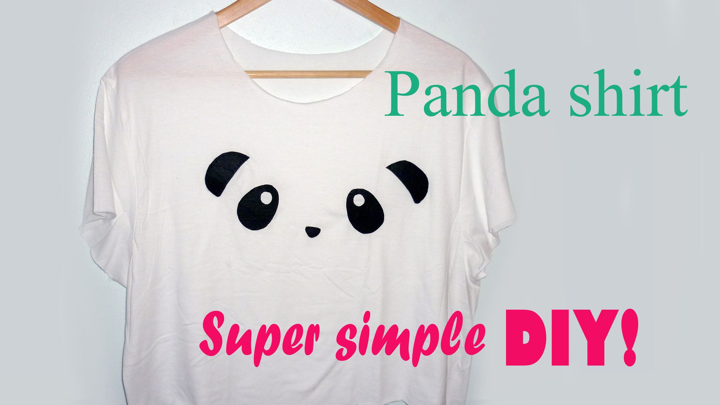 DIY Cute Panda Shirt! (super Simple)