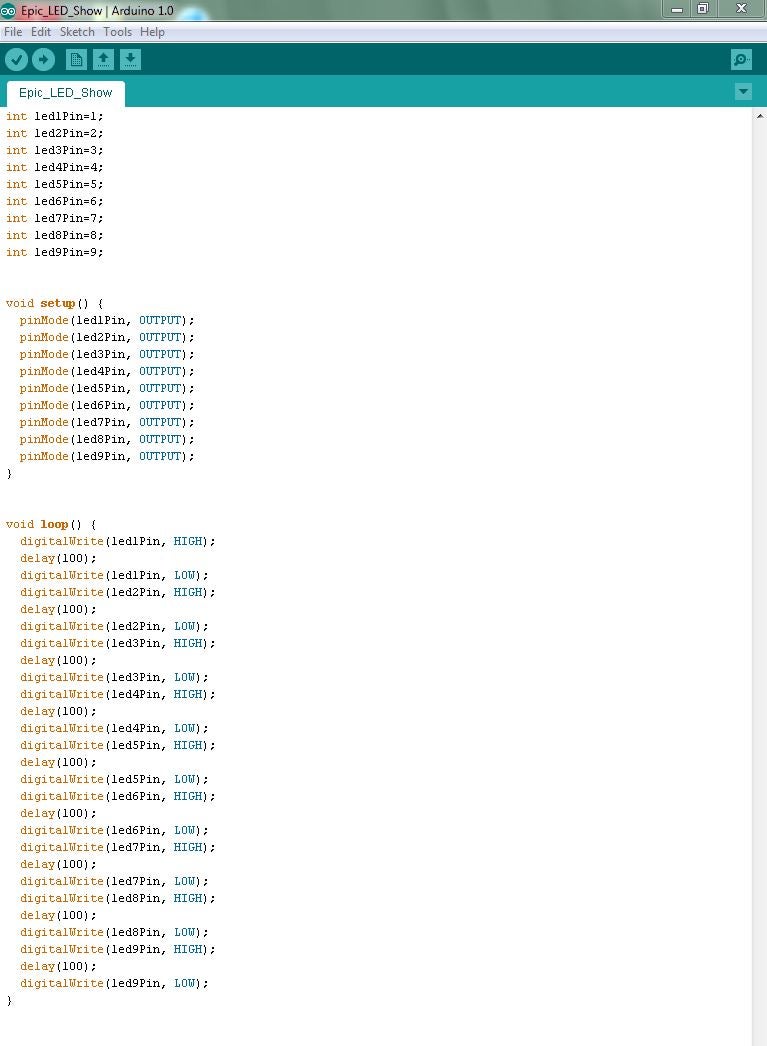 Program the Arduino.