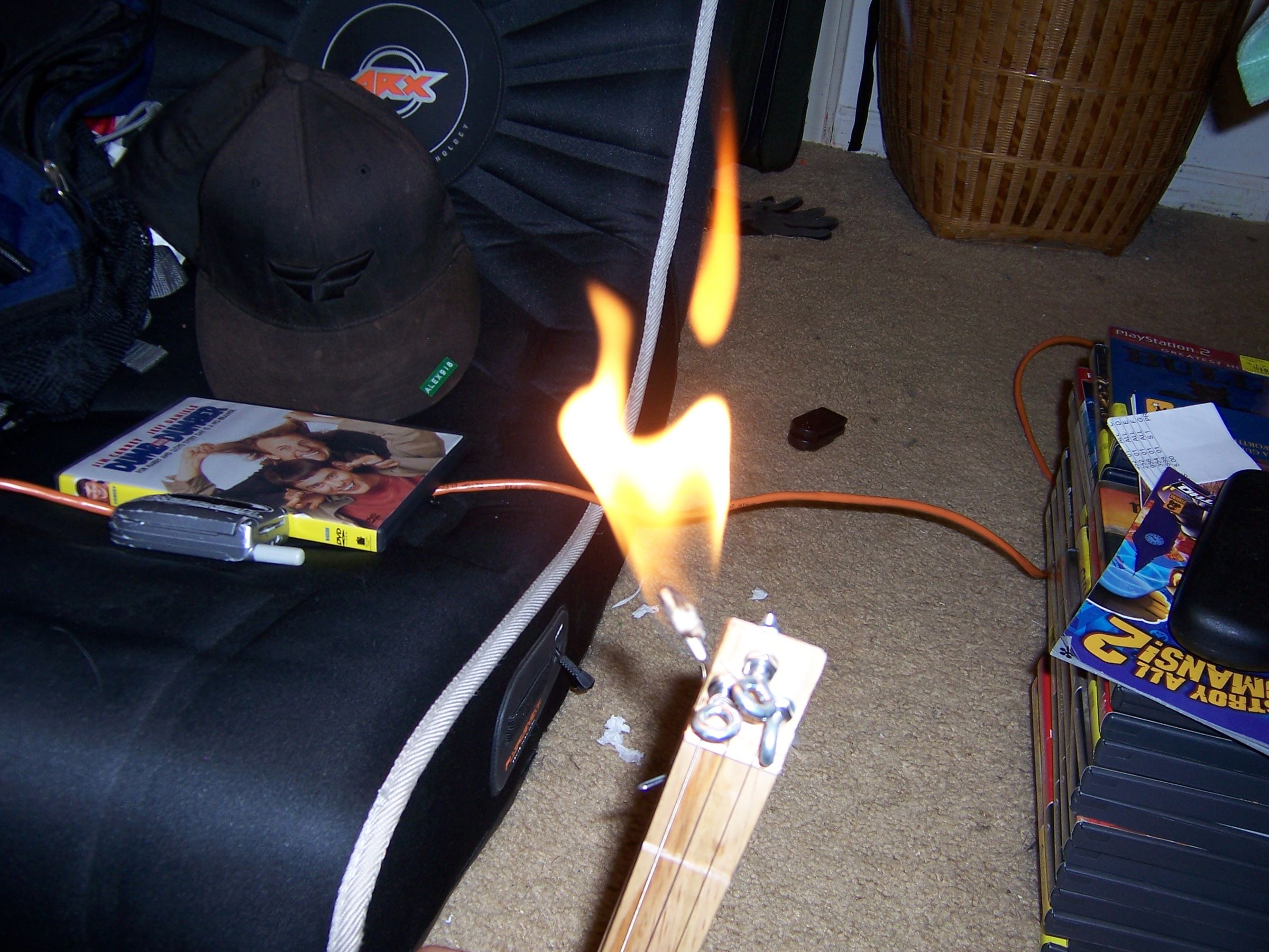 Flame Throwing Altoids Guitar