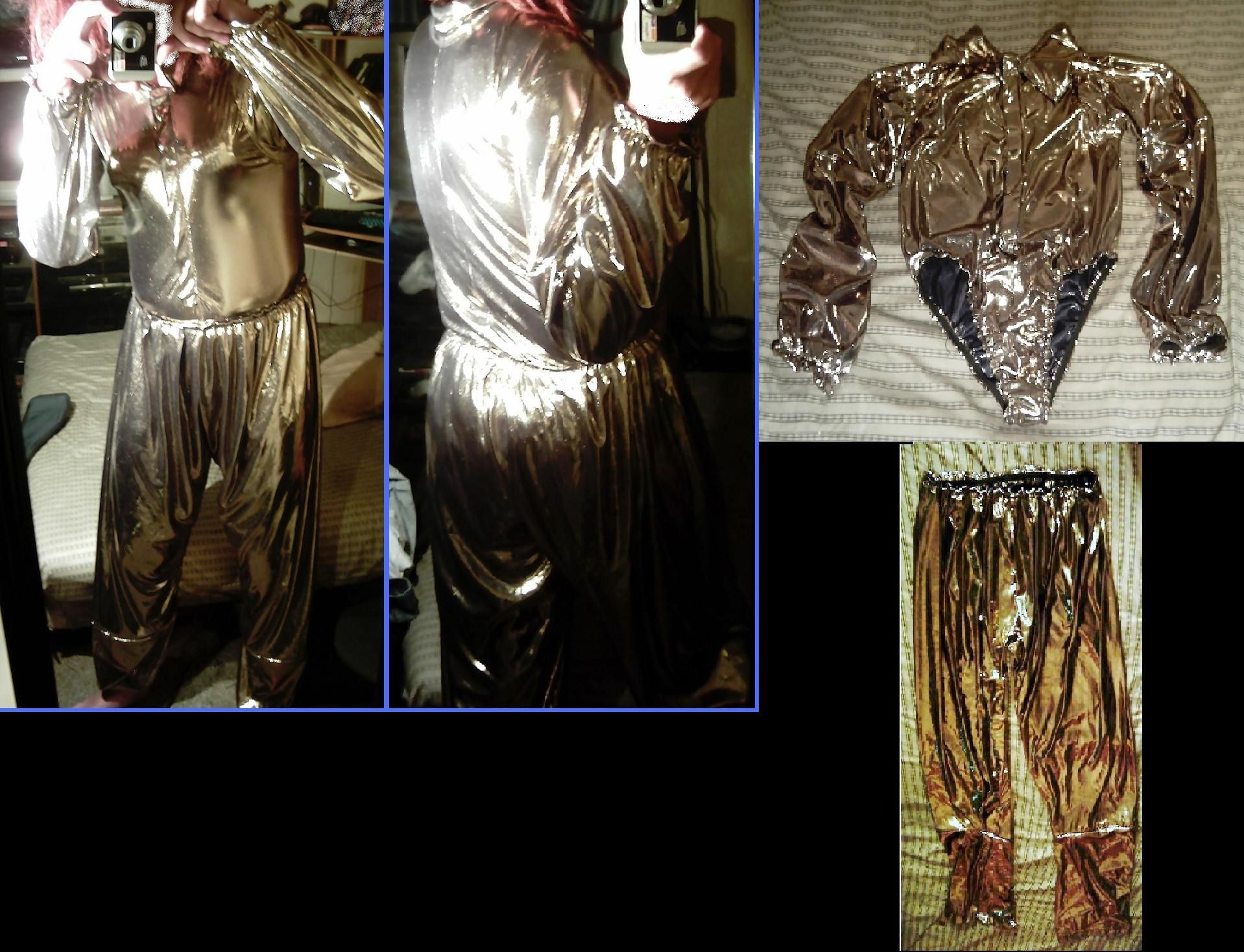 70's Disco Gold Costume.