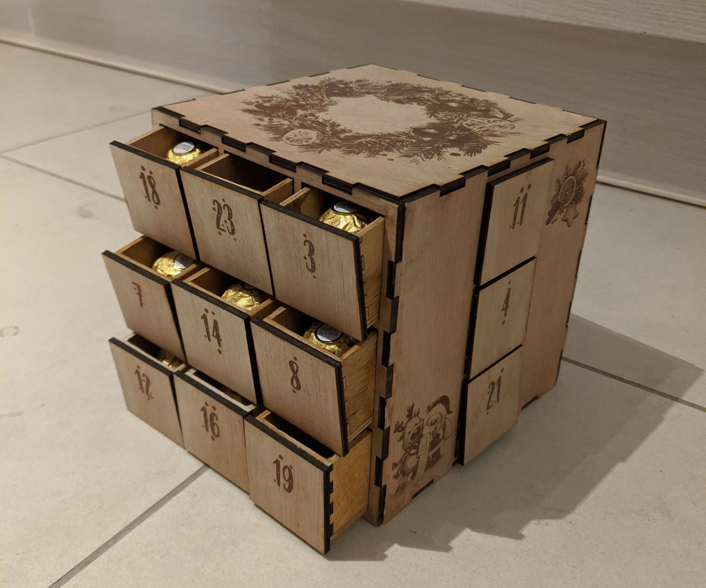 Cubic Advent Calendar (laser-cut)