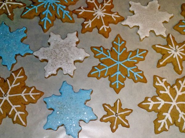 Easy Iced Gingerbread Cookies