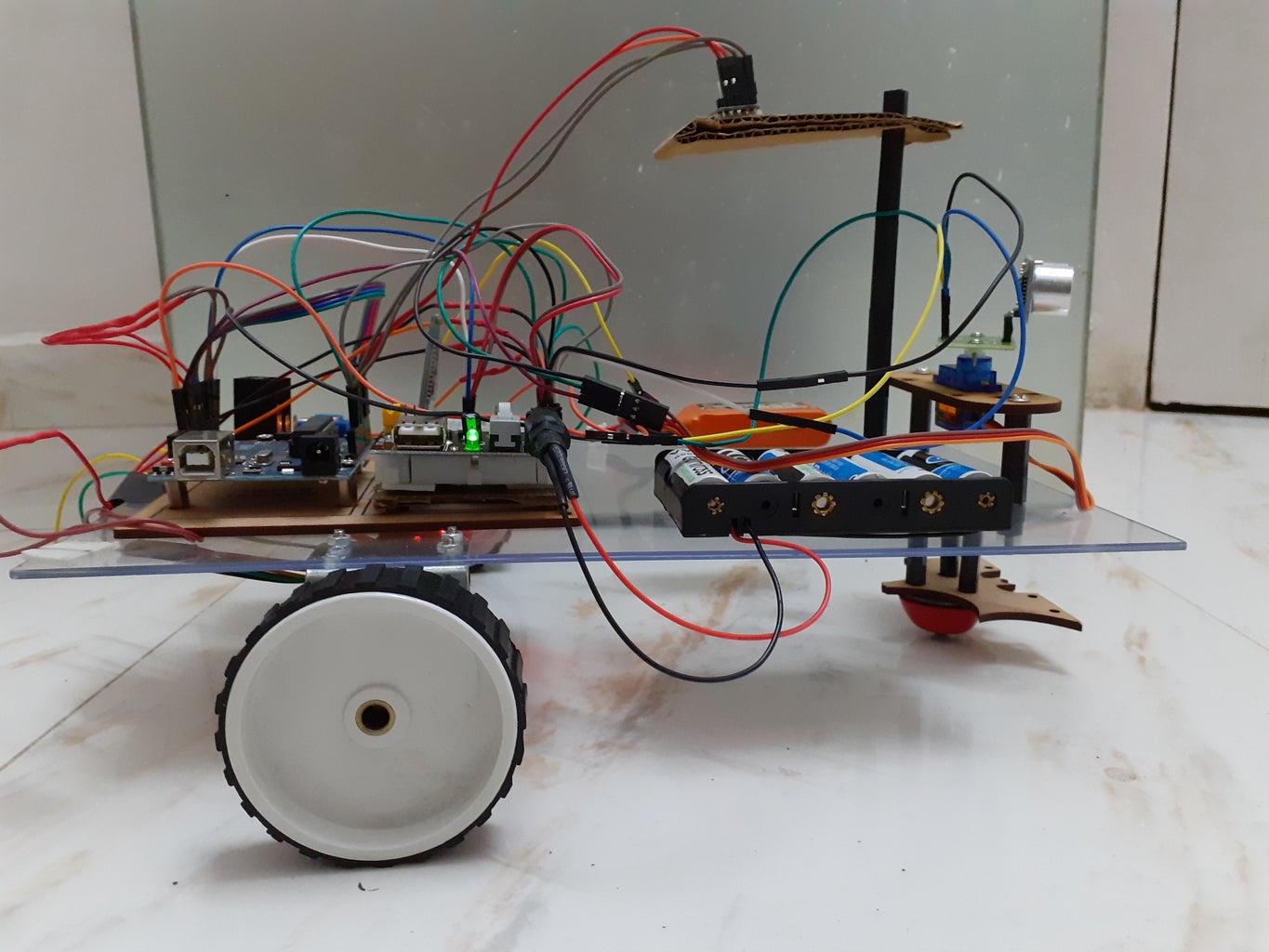 Arduino Robot With Distance , Direction and Degree of Rotation (East ...