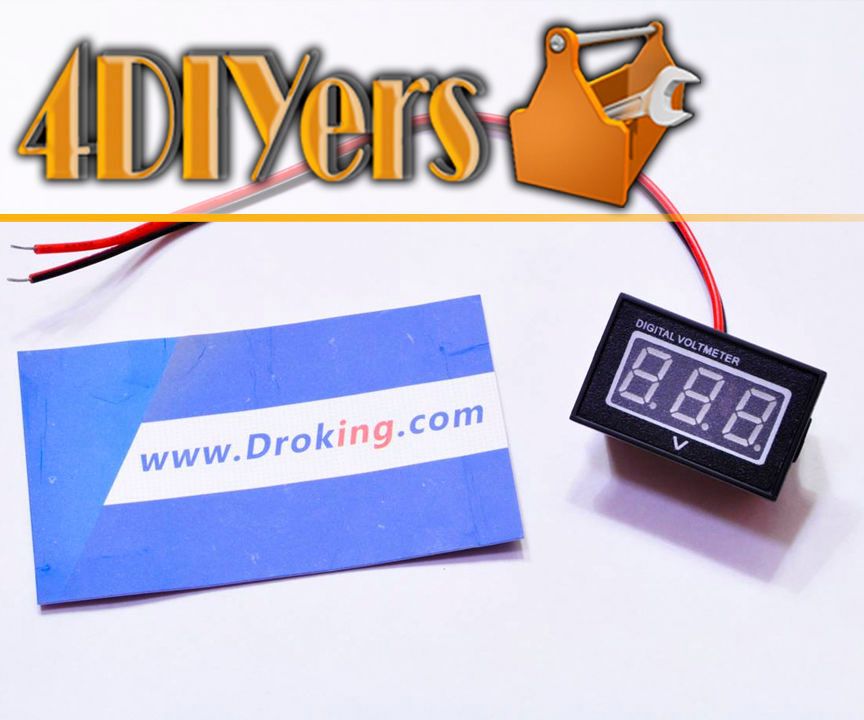 Review: DROK Waterproof 0.40" Voltmeter DC 2.5-30V
