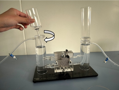 Attaching the Overflow Tanks to the Electrolyser