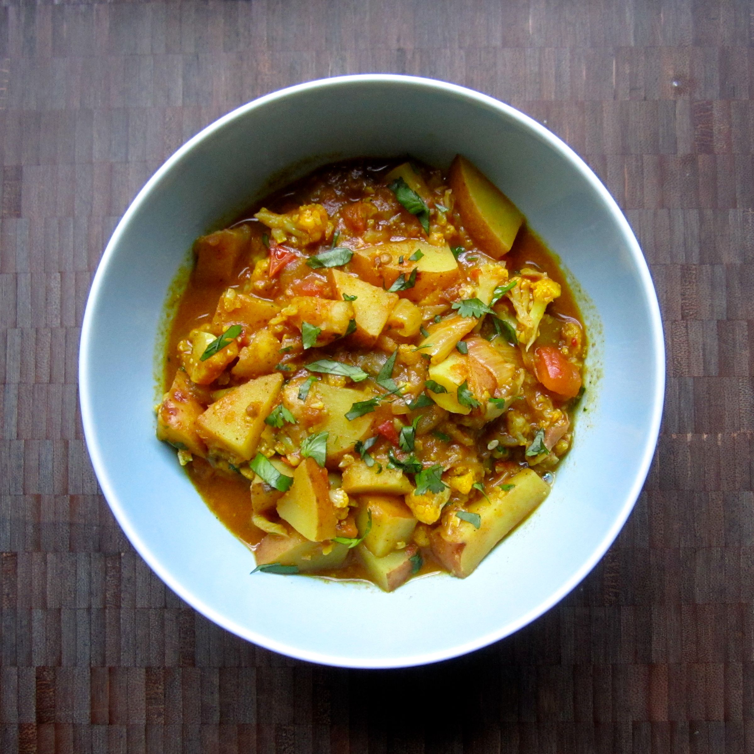 Potato and Cauliflower Curry