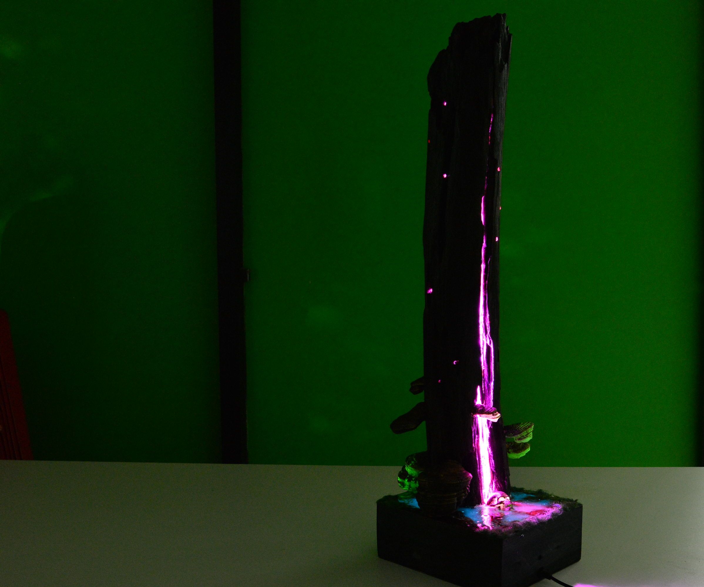 Glow in the Dark Stump Lamp