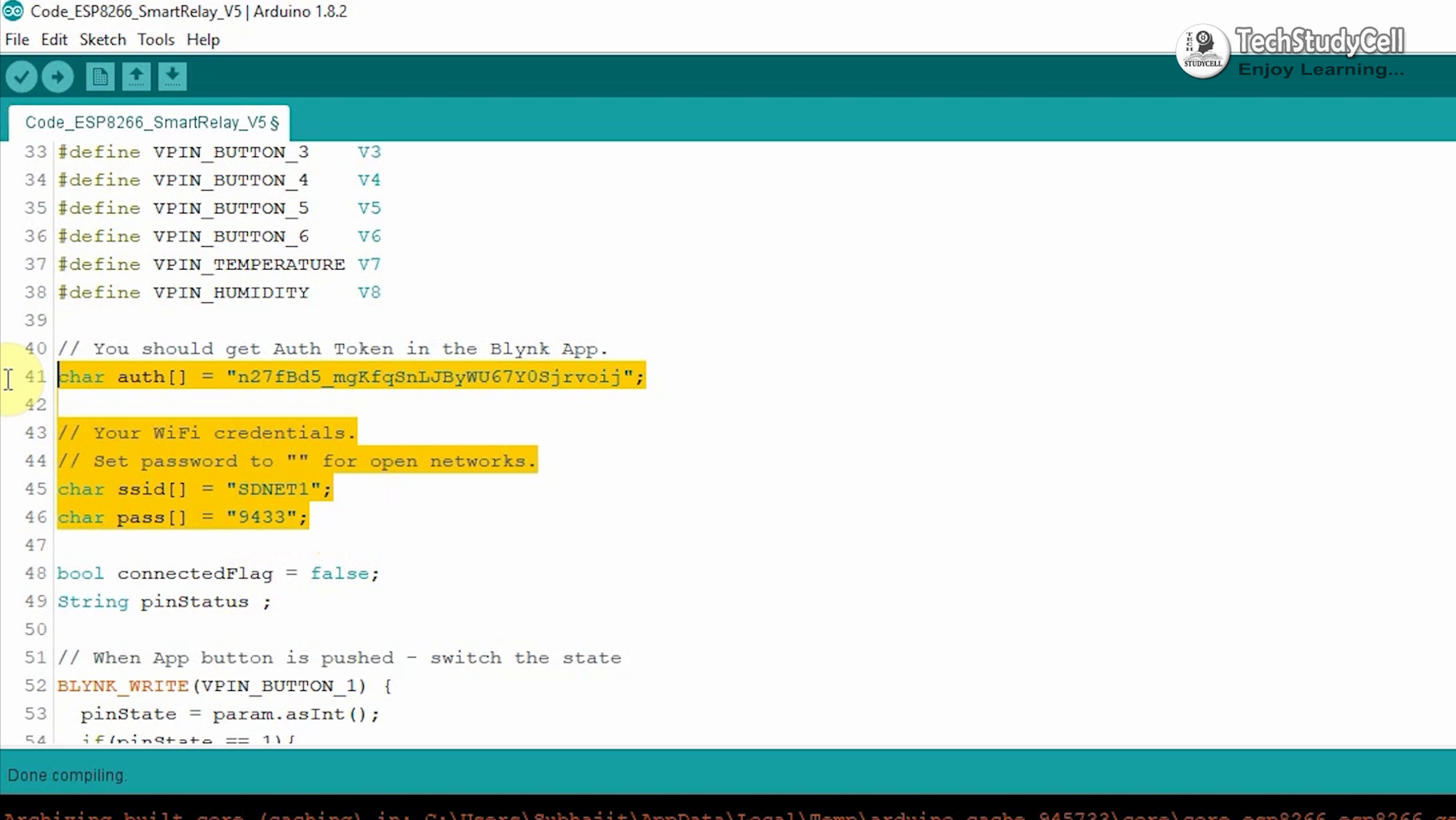 Home Automation Using Arduino and WiFi Module ESP01 | Arduino ESP8266 ...