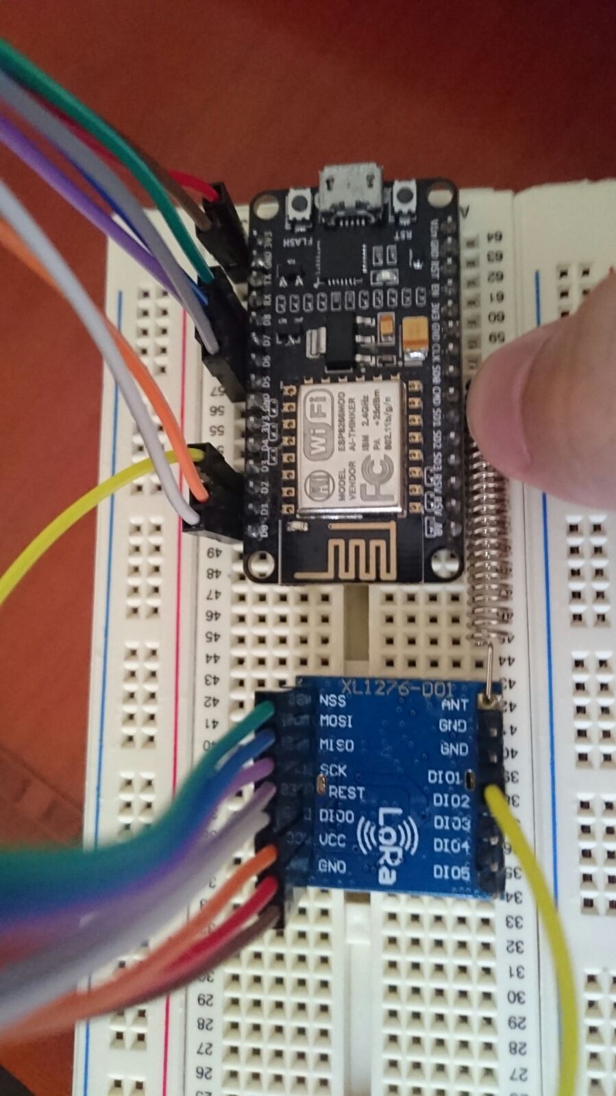 Get Started With XL1276-D01 LoRa (433MHz SPI) Using NodeMCU DevKit