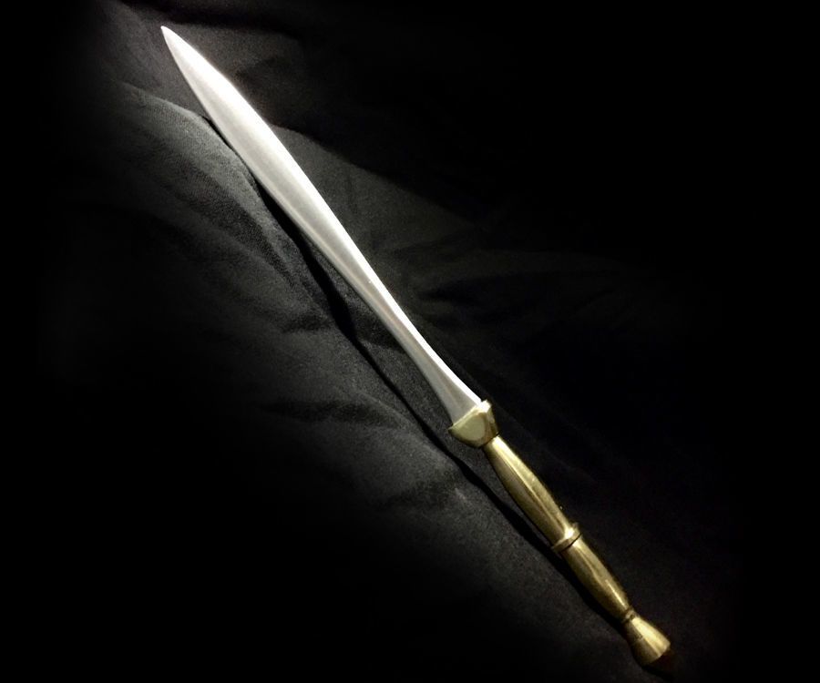 Leaf Sword Letter Opener Made From Fireplace Poker