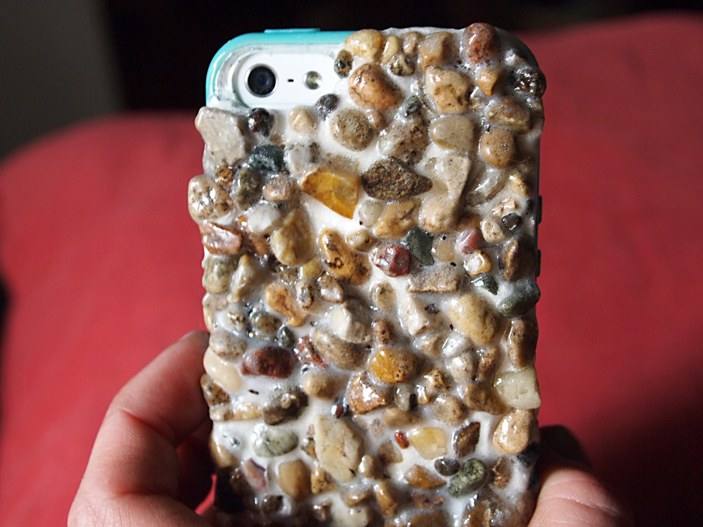 Real Stone-Covered IPhone Case