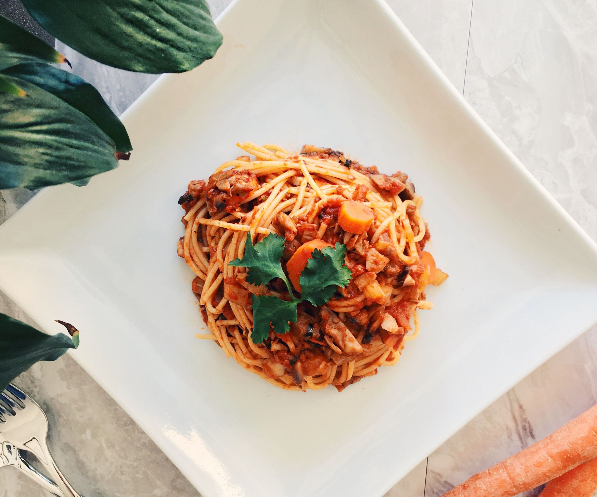 RECIPE  |  BEEF-LESS SPAGHETTI BOLOGNESE 