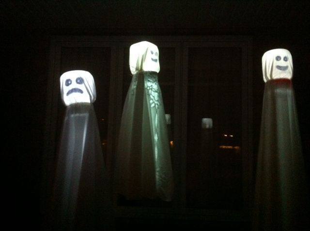 Floating Glowing Ghosts