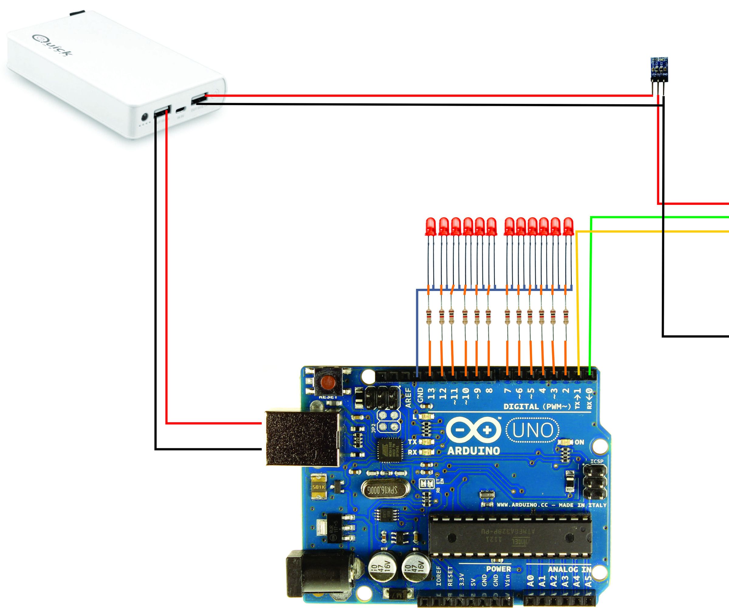 Revision Módulo Wifi Bee (encendiendo 12 Led Por Wifi)