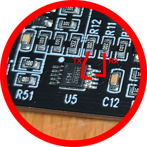 Locate the UART Pins…