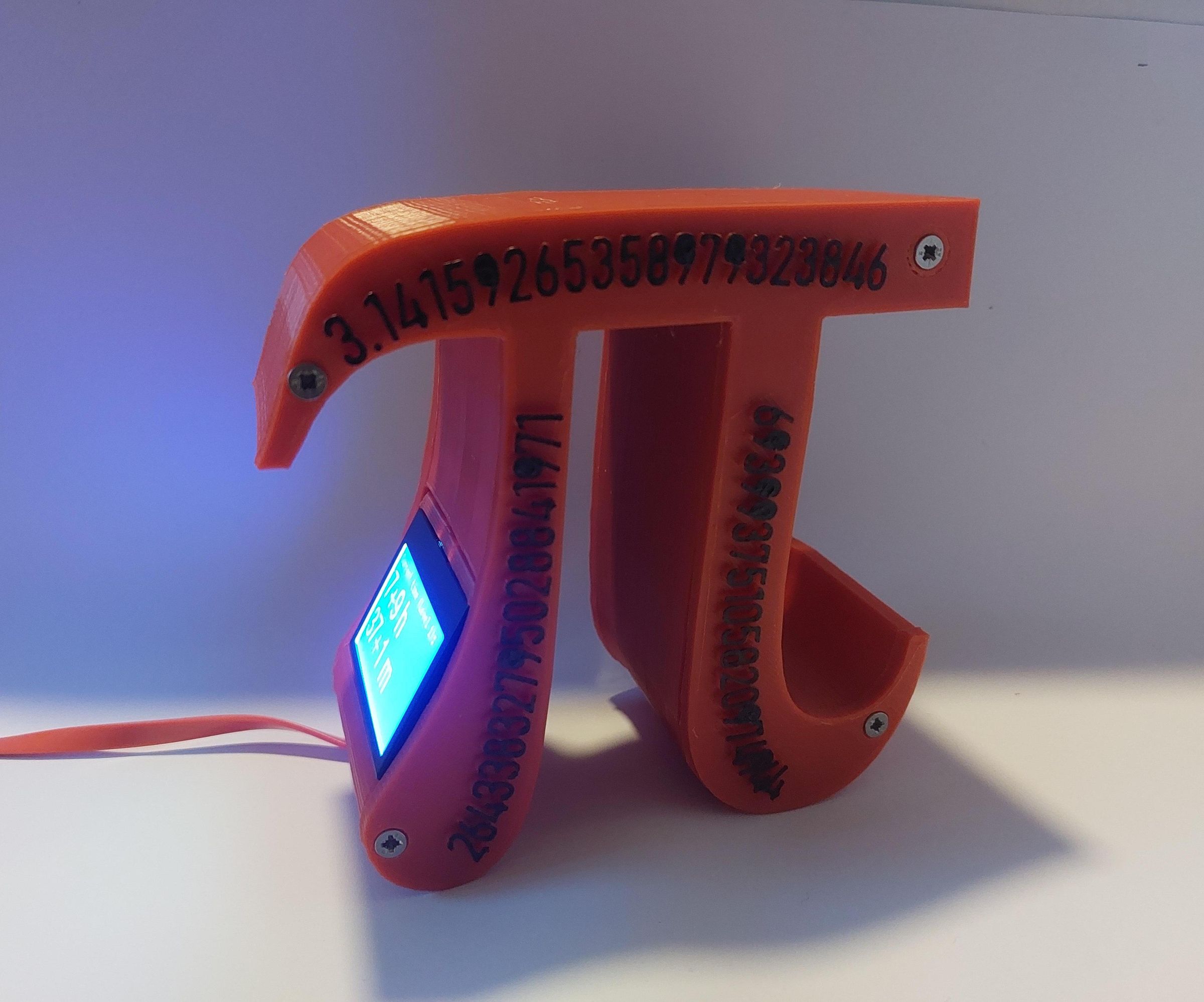 Pi-shaped Mental Arithmetics Clock