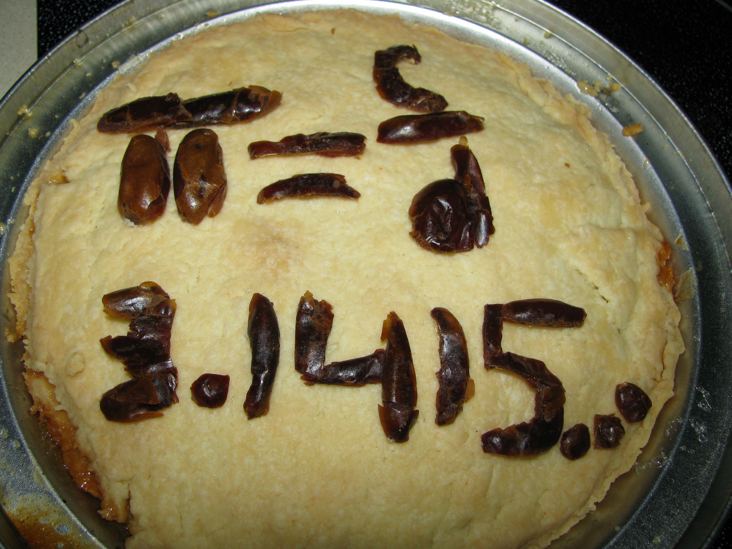 Rum & Dates Pie = Pi