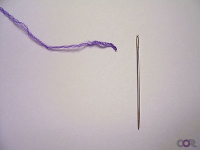 Threading Woolly Nylon Thread.