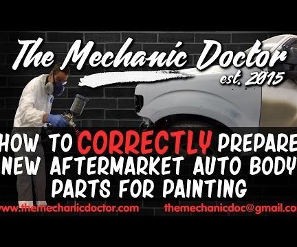 How to Prepare Any New Aftermarket Auto Body Parts for Painting 