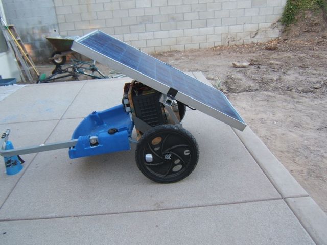 Portable Solar Generator on a Bike Trailer for Burning Man