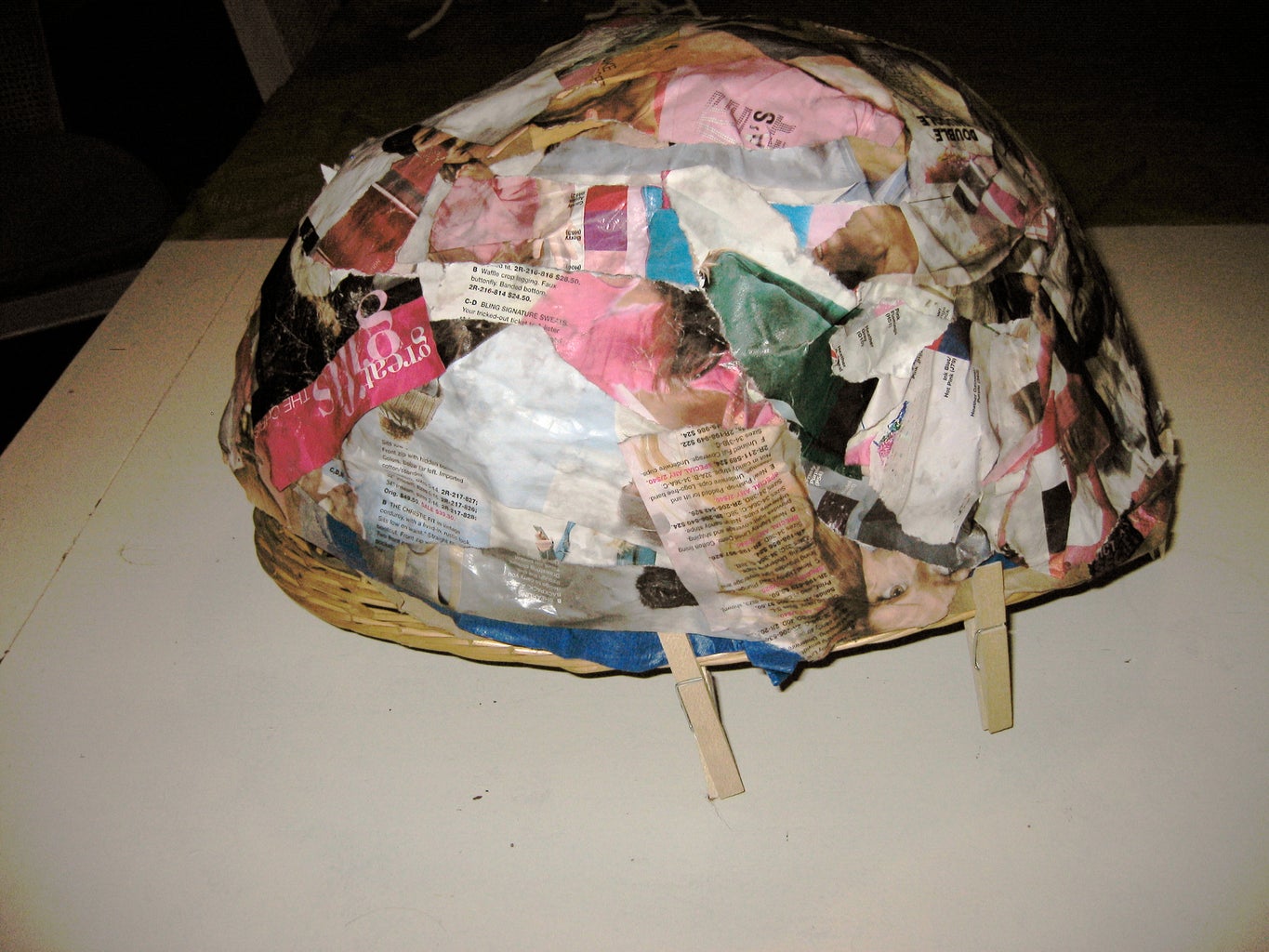 how to make a papier mache turkey