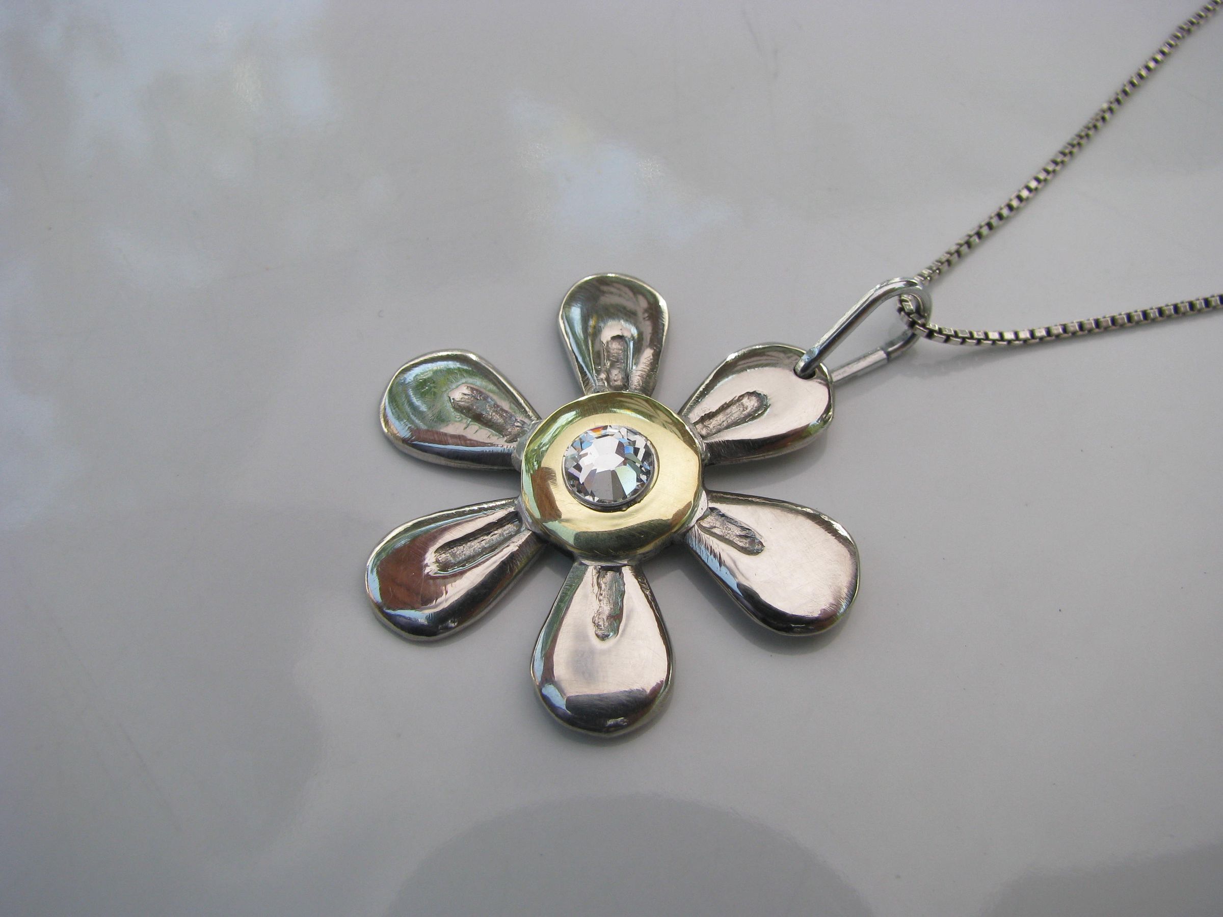 Six Petal Flower Pendant