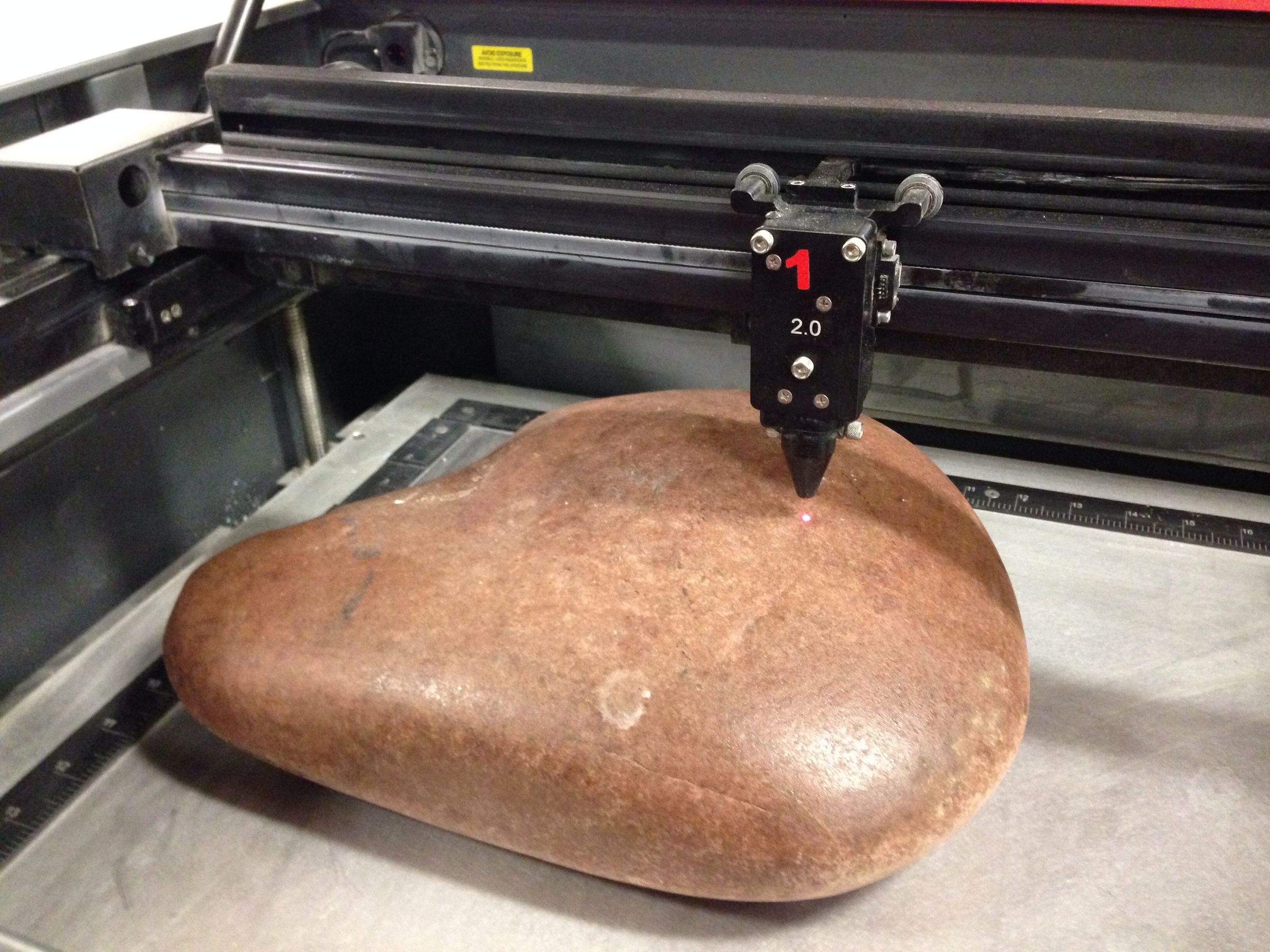 Laser Etch on a Rock 3 Steps Instructables
