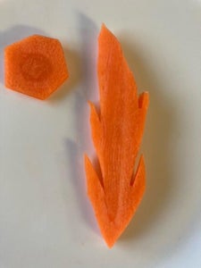 Cutting the Carrot Pieces