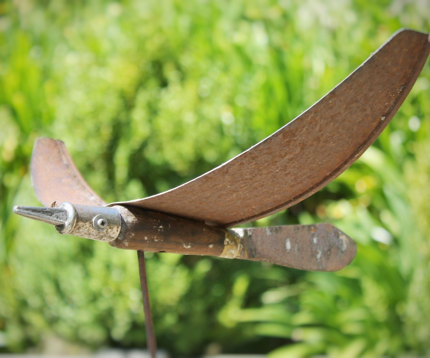 Bird Sculpture From Junk