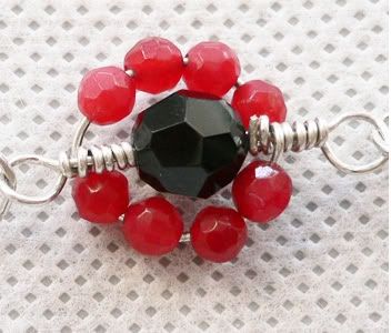 How to Make Flower Shaped Wire Wrapped Loop Link Unit to Form a Bracelet