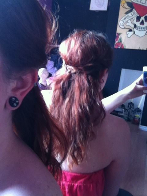 Easy Messy Curly Braided Hair