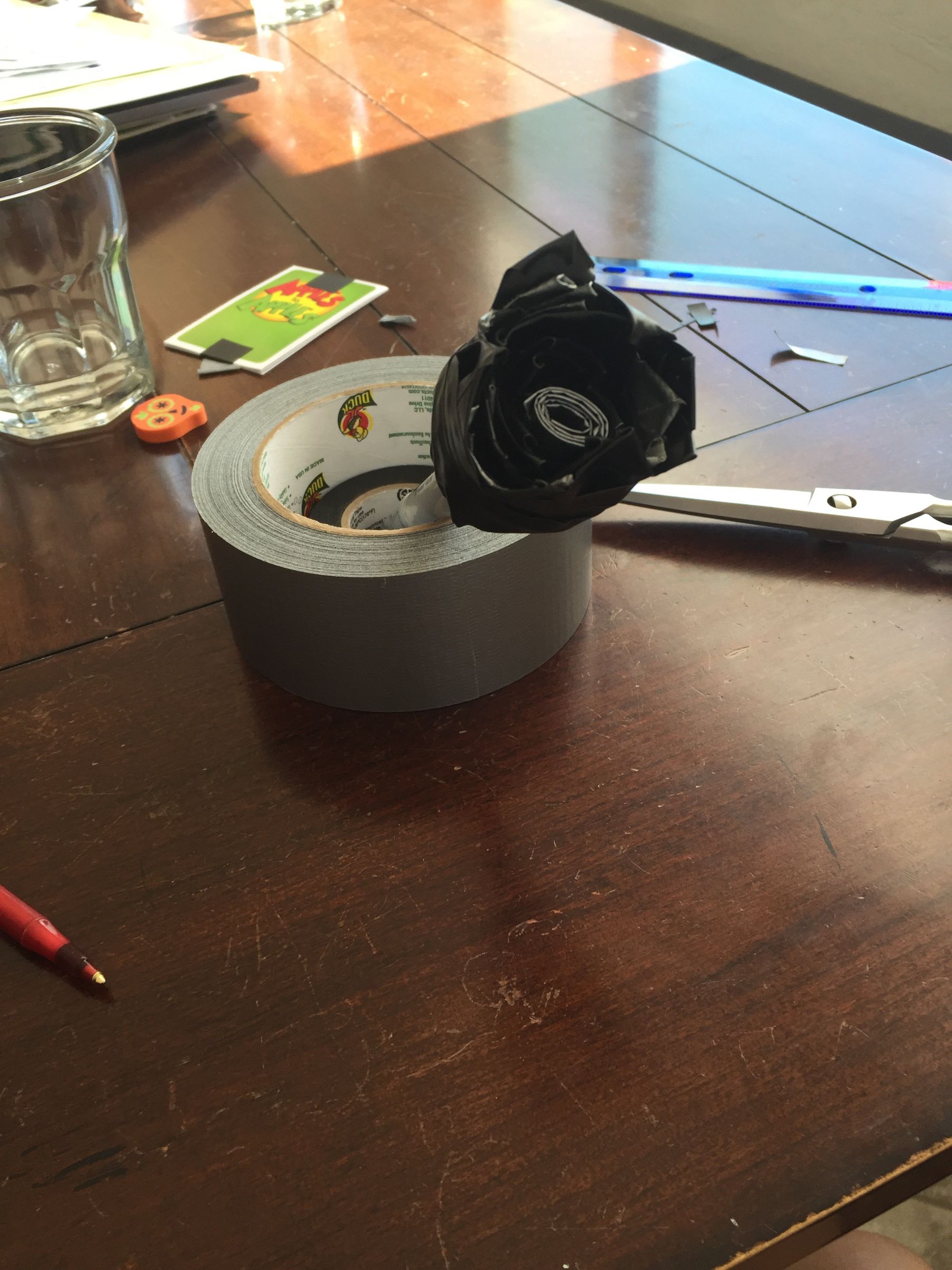 Easy Duct Tape Flower