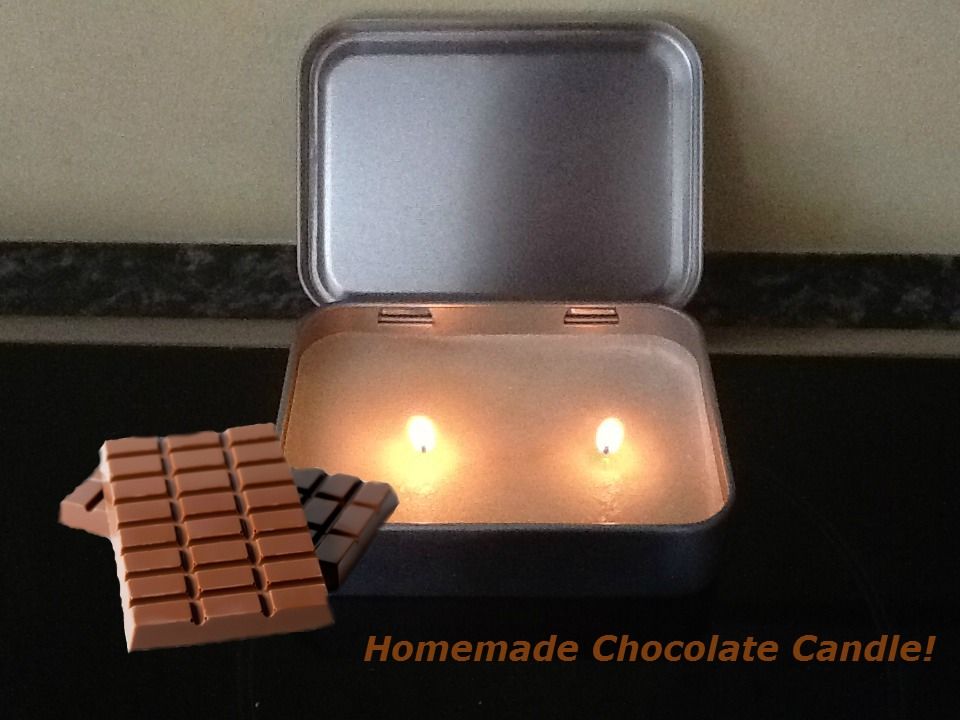 Homemade Chocolate Candle!