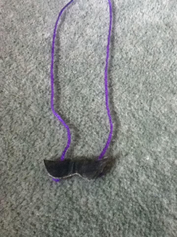 Easy DIY Mustache Necklace