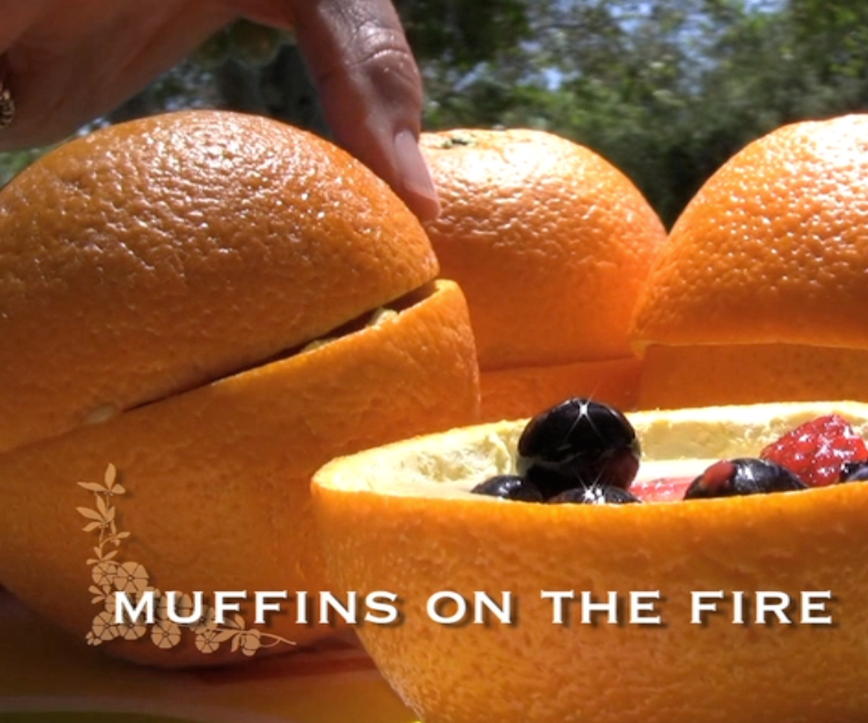 Orange Muffins on the Fire