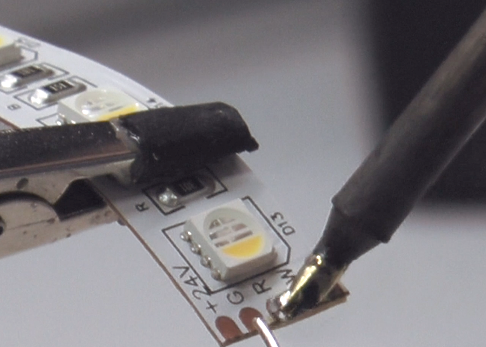 Soldering RGBW and RGB LED Strip Tape 9 Steps with Pictures