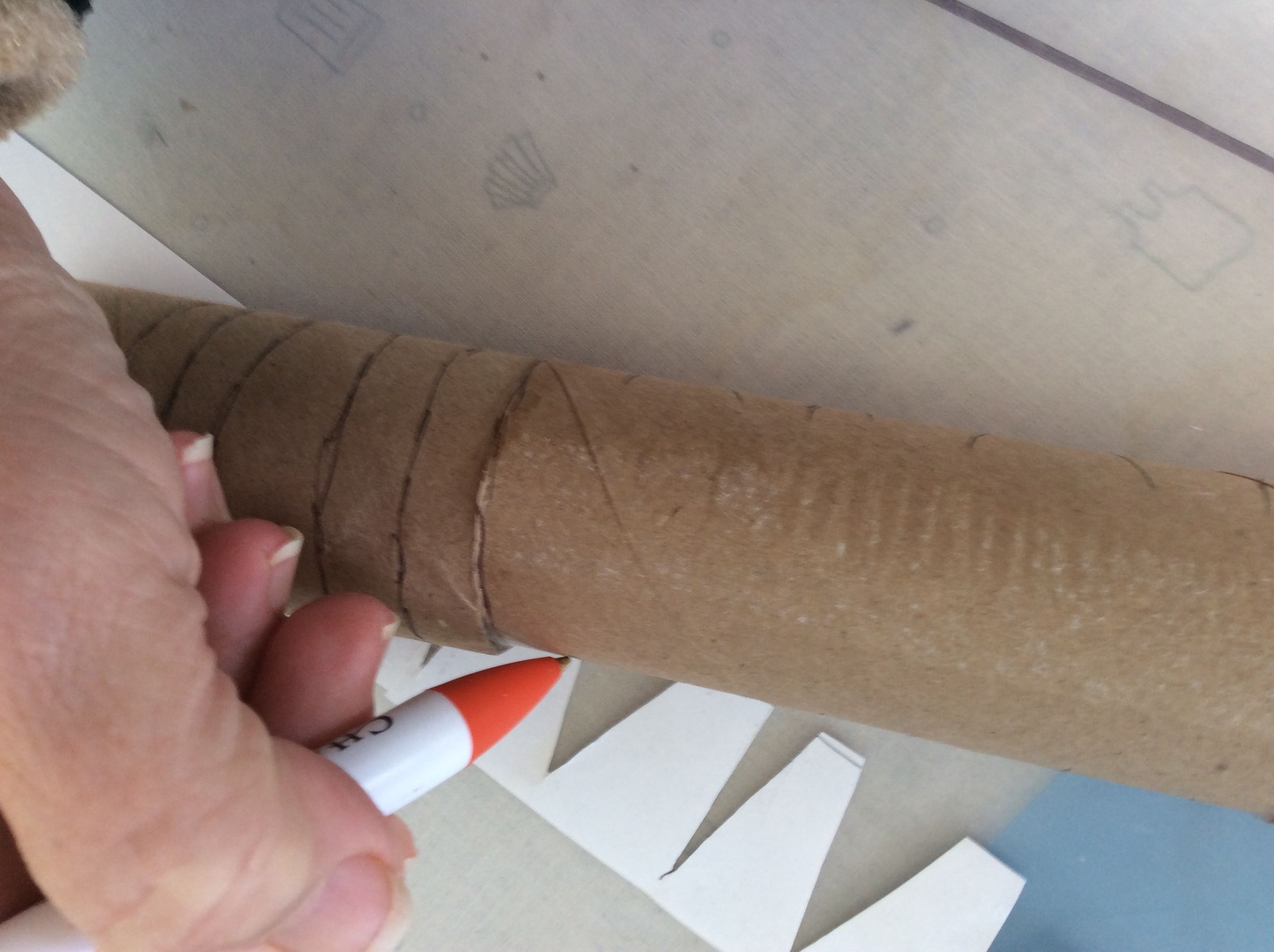 Large Cardboard Candy Canes 9 Steps Instructables